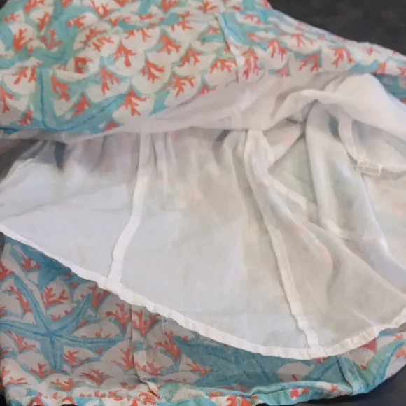 Moda Posa Vibrant Sleeveless Fit And Flare Dress With Starfish And Sea Coral - Picture 10 of 13